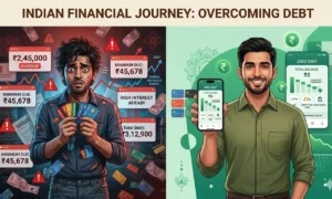 Indian salaried employee worried about rising credit card debt bills