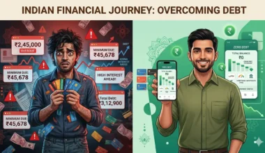 Indian salaried employee worried about rising credit card debt bills