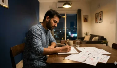 Indian man comparing debt snowball vs avalanche India methods for loan repayment