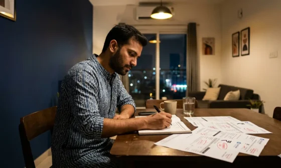 Indian man comparing debt snowball vs avalanche India methods for loan repayment