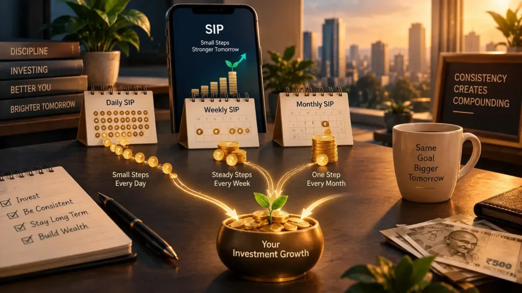 daily vs weekly vs monthly SIP mutual funds India