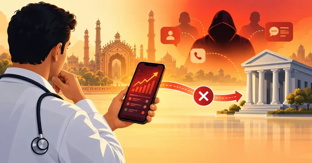 Lucknow Doctor’s ₹3.52 Crore Loss: 4 Proven Warning Signs of a Trading App Scam